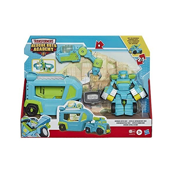 Transformers Playskool Rescue Bots Academy - Robot Secouriste Hoist et Remorque électronique de 11 cm
