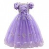 Robe de Princesse Sofia Fille Carnaval Déguisements Costume de Raiponce Enfants Halloween Cosplay Noël Robe de Soirée Cérémon