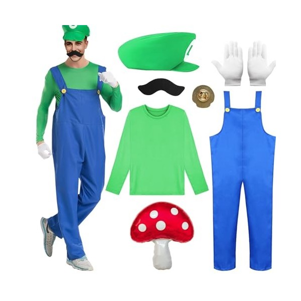 DÉGUISEMENT - Casquette et moustache de Mario pour enfants
