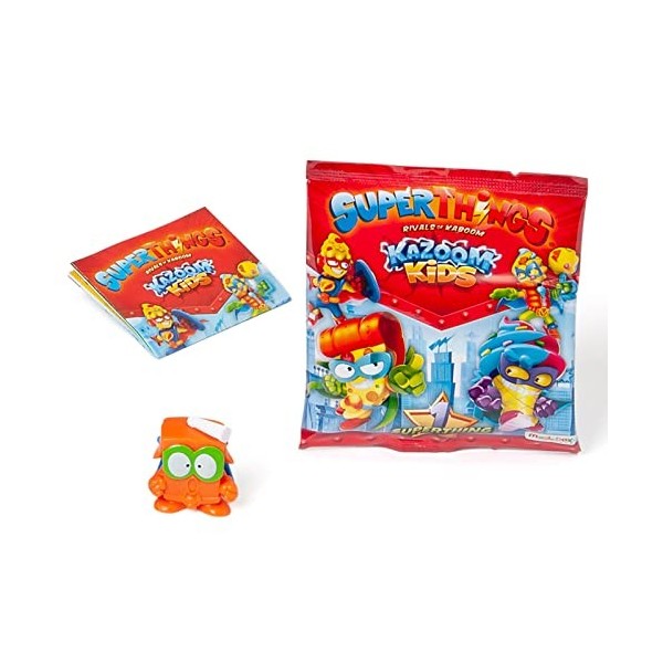 SUPERTHINGS Kazoom Kids – Boîte de 25 One Packs avec des Figurines de la série Kazoom Kids. Chaque enveloppe Contient 1 Super
