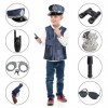 Costume De Police Pour Enfants, Jeu De Simulation De Police, Jeu De Rôle De Jde Police Pour Fête Déguisée DHalloween, Costum