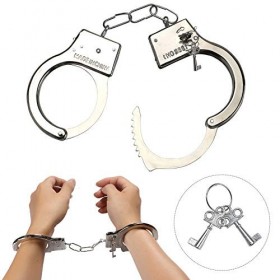 Haichen Police Costume Accessory Set Police Chapeau Police Menottes Lunettes De Soleil Badge Truncheon Halloween Policier Dét