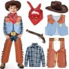 Latocos Déguisement Cowboy Enfant Costume Cowboy Accessoires Cowboy Chapeau Vest Bandana Cowboy Jouet pour Carnival Halloween