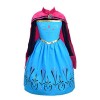 Lito Angels Deguisement Costume Reine des Neiges Robe de Couronnement Princesse Elsa avec Cape et Accessories Enfant Filles, 