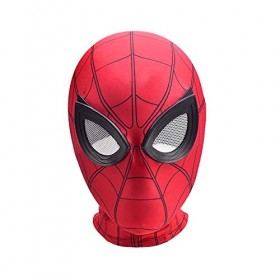 Cosplay Garçon Couvre-chef Vêtement Spiderman Avenger Super-héros Capuche Déguisement Lycra Visage Complet Halloween Casque A