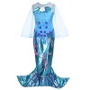 Lito Angels Deguisement Robe Sirène Princesse Ariel avec Accessories pour Enfant Fille, Anniversaire Fete Halloween Costume C