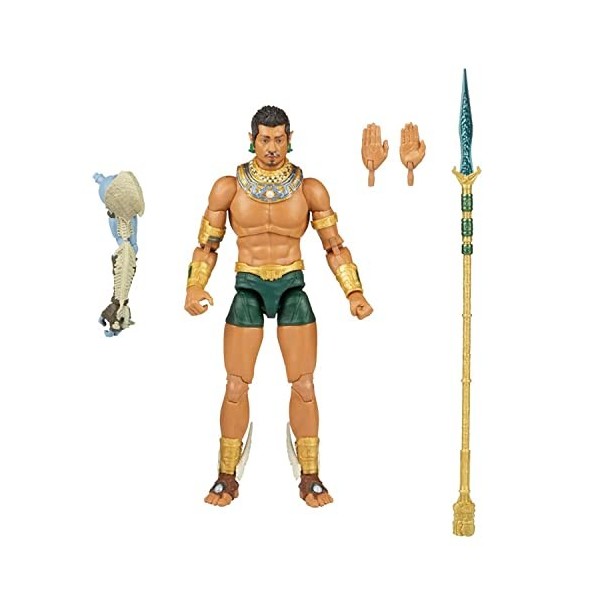 Marvel Hasbro F3673 Legends Series Black Panther Wakanda Forever, Figurine Namor MCU de 15 cm avec 3 Accessoires et 1 pièce B