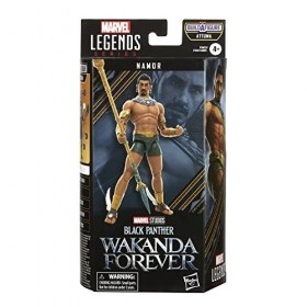 Marvel Hasbro F3673 Legends Series Black Panther Wakanda Forever, Figurine Namor MCU de 15&nbsp;cm avec 3&nbsp;Accessoires et 1 pièce B