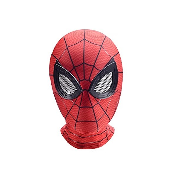 Enfants Spiderman Avenger Vêtement Garçon Cosplay Super-héros Masque Capuche Body Film Casque Costume Halloween Lycra Accesso