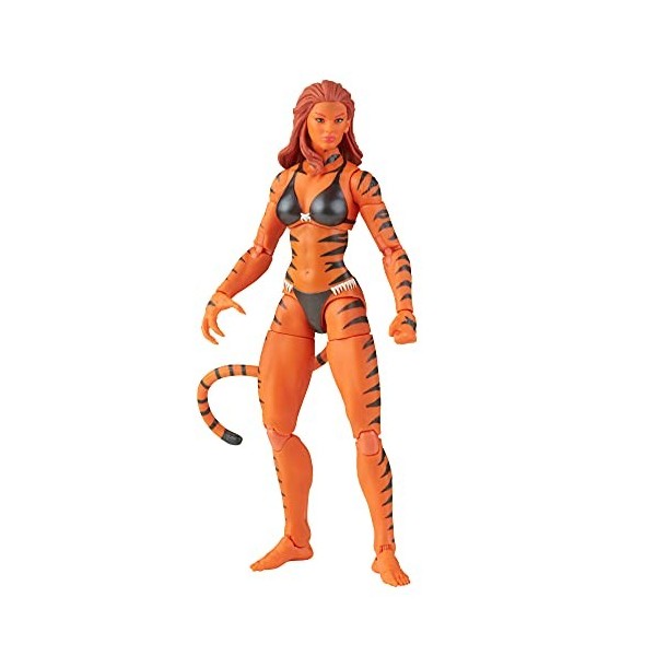 Marvel Hasbro Legends Series Avengers, Figurine de Collection Marvels Tigra de 15 cm et 3 Accessoires, pour Enfants, dès 4 A