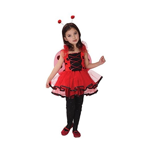 GIFT TOWER Déguisement Petite Fée Coccinelle Princesse Halloween Carnaval Costume Cosplay Enfant Fille 7-9 ans 