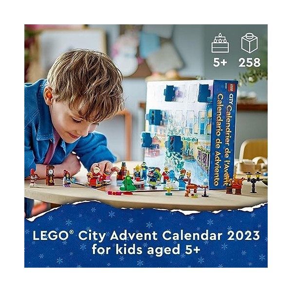 LEGO City 2023 Calendrier de lAvent 60381 - Compte à rebours - Idée cadeau pour le compte à rebours jusquà laventure avec 