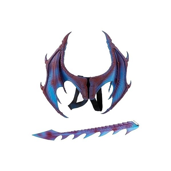 Perfeclan Costume de Dragon pour Enfants, Accessoires de Cosplay, Jeu Imaginatif, Jeu de Simulation, Déguisement DHalloween,