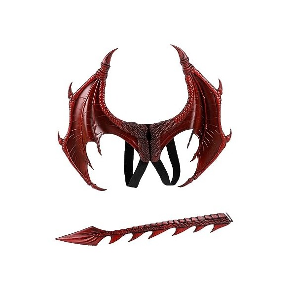 Perfeclan Costume de Dragon pour Enfants, Accessoires de Cosplay, Jeu Imaginatif, Jeu de Simulation, Déguisement DHalloween,