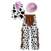 Runhomal Gilet Cowgirl Enfant Déguisement Cowboy Garçon Fille Pantalon Chapeau Bandana Accessoires Carnaval Halloween Noël Ma