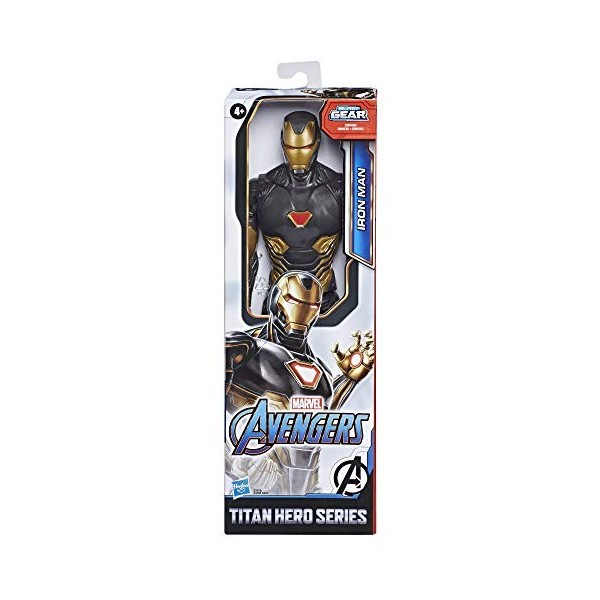 Hasbro Marvel Avengers Titan Hero Series Blast Gear Iron Man Action Figure, 12-inch