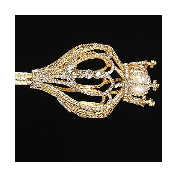 F Fityle Élégant Strass Sceptre Princesse Couronne Sceptre Ange pour déguisements Reconstitution Cosplay Accessoires de Maria