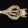 F Fityle Élégant Strass Sceptre Princesse Couronne Sceptre Ange pour déguisements Reconstitution Cosplay Accessoires de Maria