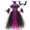IBTOM CASTLE Robe Fille Déguisement Costume Reine Gothique Du Diable Conte de Fées DHalloween Carnaval pour Vampires Tutu Tu