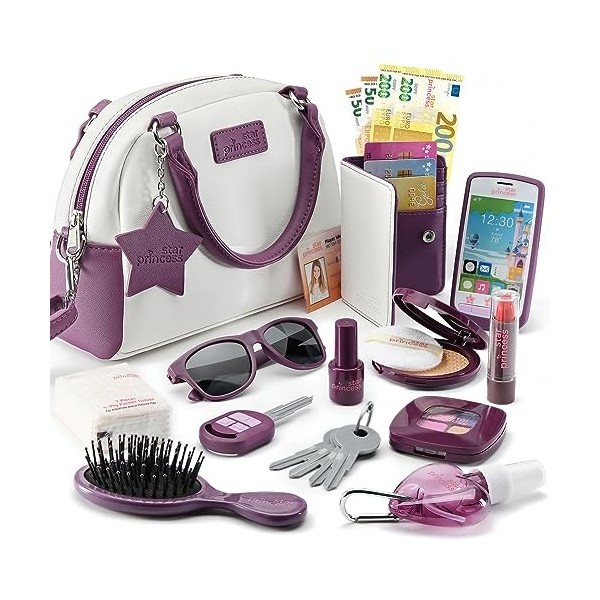 Sac à main pour tout-petits filles avec accessoires - Mon premier sac à main comprend un sac à main, un téléphone, un portefe