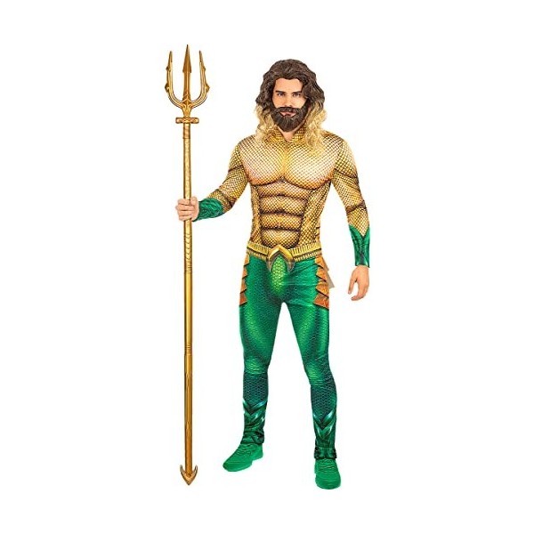 Funidelia | Trident Aquaman pour homme Super héros, DC Comics, Ligue de justice dAmérique - Accessoire pour Adultes, accesso