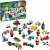 LEGO 60268 City Le Calendrier de lAvent 2020 Mini Jeu de Construction de Noël avec des Véhicules Mirco, Traîneau et la Planc