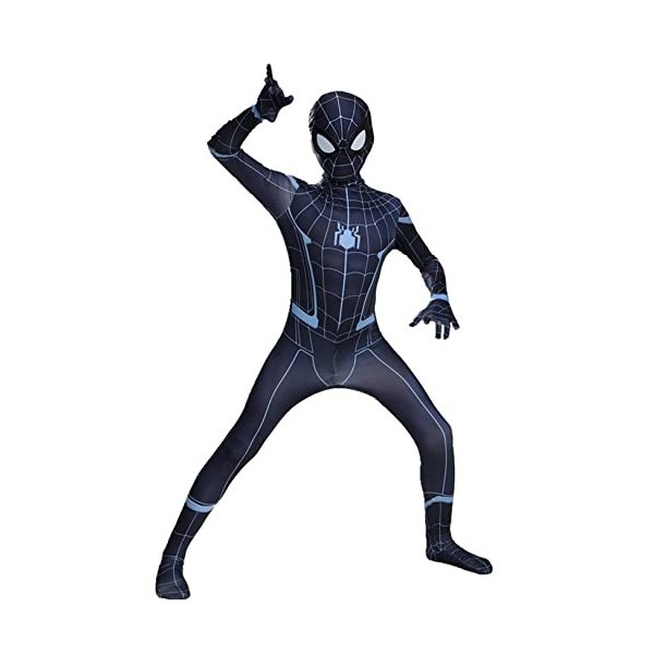 LQ-LIMAO Spiderman Cosplay Body Super Héros Jeu de Rôle Costume Fêtes À Thème De Noël Scène Performance Tenues Accessoires En