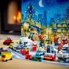 LEGO 60268 City Le Calendrier de lAvent 2020 Mini Jeu de Construction de Noël avec des Véhicules Mirco, Traîneau et la Planc