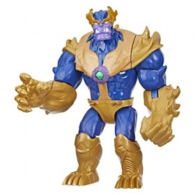 Marvel Avengers Mech Strike Monster Hunters, Figurine Deluxe Thanos Coup de Poing du Monstre de 22,5&nbsp;cm, dès 4&nbsp;Ans