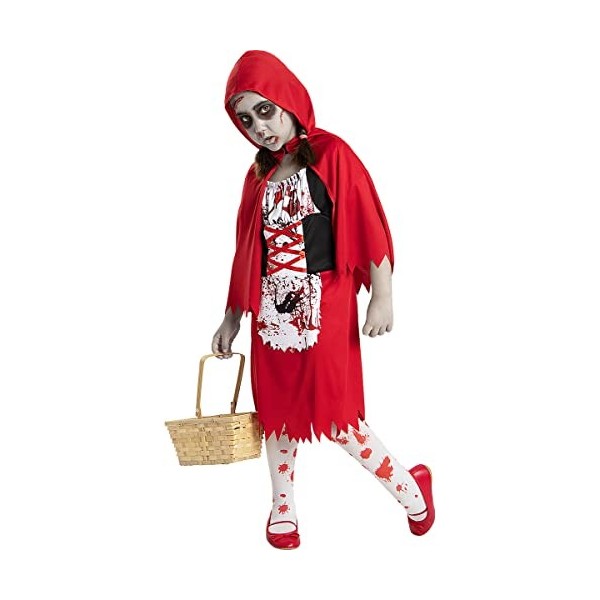 Funidelia | Déguisement Chaperon rouge zombie pour fille Mort-vivant, Horreur - Déguisement pour enfant et accessoires pour H