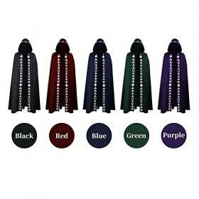 XiaoXIN à capuche dHalloween unisexe hommes femmes longue déguisement rôle Cosplay Costumes Outwear gothique médiévale acces