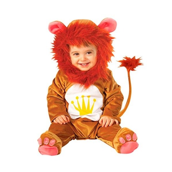 NET TOYS Bébé Lion déguisement Costume déguisement de Lion Brun 90 cm Lions déguisement bébé Lion Simba Costume danimal dégu