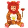 NET TOYS Bébé Lion déguisement Costume déguisement de Lion Brun 90 cm Lions déguisement bébé Lion Simba Costume danimal dégu