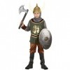 NET TOYS Costume de Viking pour Enfant déguisement de Chevalier 140 cm 9-11 Ans Tenue pour Enfant Chevalier Moyen-âge Guerrie