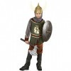 NET TOYS Costume de Viking pour Enfant déguisement de Chevalier 140 cm 9-11 Ans Tenue pour Enfant Chevalier Moyen-âge Guerrie