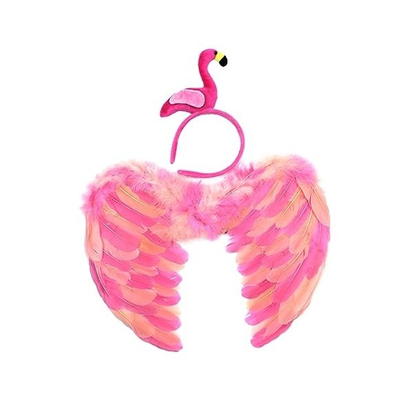 Toyvian 2 Pièces Filles Vêtements Filles Tenue Hawaïenne Fille Tenue Tenues Pour Filles Costumes Pour Filles Cosplay Aile Par