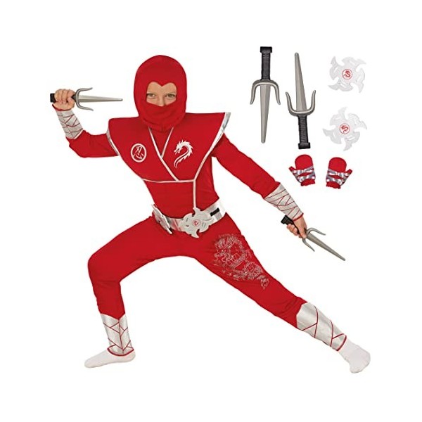 Morph Déguisement Ninja Enfant, Deguisement Enfant Ninja Rouge, Deguisement Ninja Enfant, Déguisement Enfant Ninja, Ninja Deg