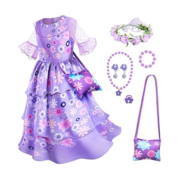 Encanto Princesse Isabela Déguisement Cosplay Costume Enfants