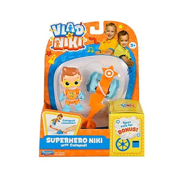BANDAI Vlad & Niki Play Action Figure - Everyday Niki - Action Figure articolata con accessori, multicolore, P57560