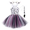 FYMNSI Déguisement Mouton Fille Costume Animaux Cosplay Robe de Princesse Tutu Jupe avec Bandeau Enfant Carnaval Cosplay Hall