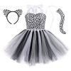 FYMNSI Déguisement Mouton Fille Costume Animaux Cosplay Robe de Princesse Tutu Jupe avec Bandeau Enfant Carnaval Cosplay Hall