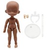 niannyyhouse DOD Figurine de poupée 13 cm Convient pour déguisement de tête de poupée BJD 1/12 café standard paquet B 