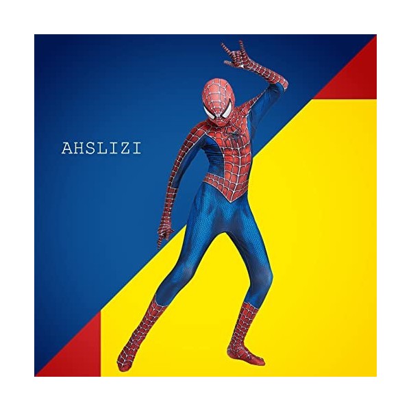 Costume de Spiderman pour enfant,Costume de super-héros Spiderman Homecoming,Lycra,Impression 3D en élasthanne,Pour Halloween