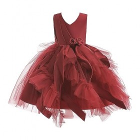 Yavion Robe De Noel Pour Enfant Fille Rouge Deguisement Pokemon Enfant Tenue De Foot Robe De Ceremonie Fille DéGuisement Enfa