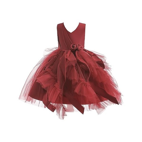 Yavion Robe De Noel Pour Enfant Fille Rouge Deguisement Pokemon Enfant Tenue De Foot Robe De Ceremonie Fille DéGuisement Enfa