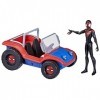 Spider-Man Marvel, Spider-Mobile, véhicule et Figurine Miles Morales à léchelle de 15 cm, Jouets Marvel, dès 4 Ans
