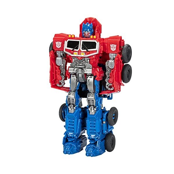 Transformers Bumblebee Cyberverse Adventures Dinobots Unite Smash Changer Optimus Prime Figurine 22,5 cm F8067 Multicolore