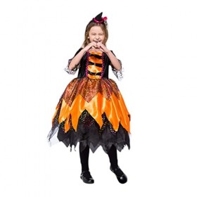 jojofuny Diable Costume Halloween Costumes Sorcière Costume Sorcière Jeu De Rôle Robe Fille Vampire Robe Enfants Zombie Costu