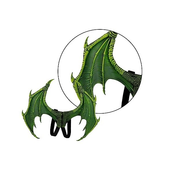 ibasenice Accessoires De Bal Accessoires De Cosplay Déguisement Noir Enfants Aile De Dragon Costume Maléfique Hommes Ailes De