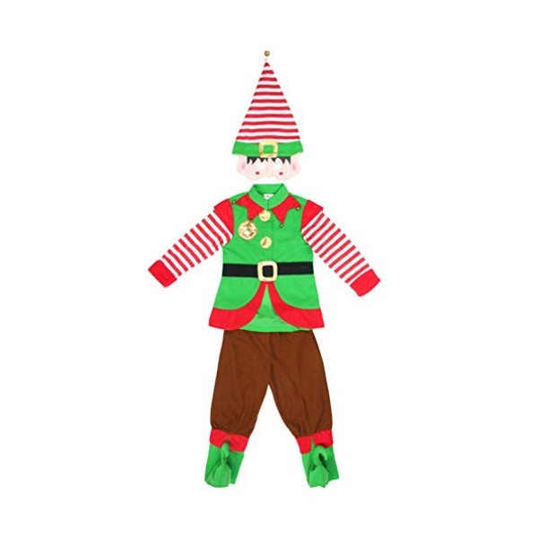 ABOOFAN Déguisement de Noël pour enfants Elfe de Noël Cosplay Costume de Noël pour les vacances Accessoires pour tout-petits 